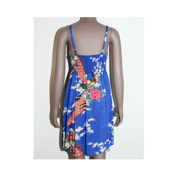 Vintage Tropical Tank Short Dress Sleeveless Beach Sundress Small - Picture 3 of 3